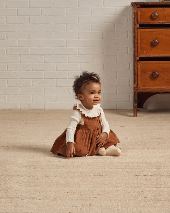 ruffle collar onesie ivory Hunter Harper